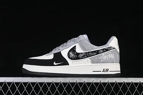 All categories Nk Air Force 1 Air Force series Nk Air Force 1 Low Air Force low-top Nike Air Force 1'07 Low Black and white gray Air Force 1 low-top casual sneakers SS1979-013